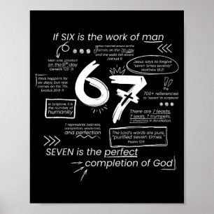 The Perfect Completion Of God 67 Meme Christian Bi Poster
