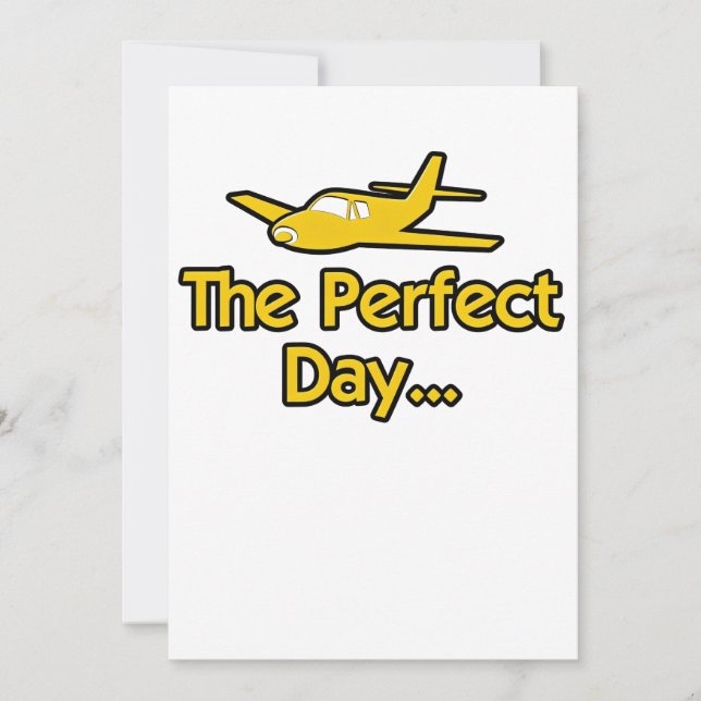 The Perfect Day Aeroplane Card (Front)