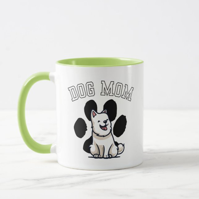 The Perfect Dog Mom Gift! 11oz Ceramic Combo Mug f (Left)