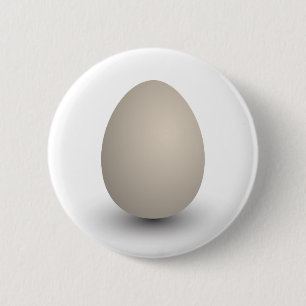 the perfect egg 6 cm round badge