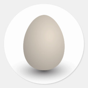 the perfect egg classic round sticker