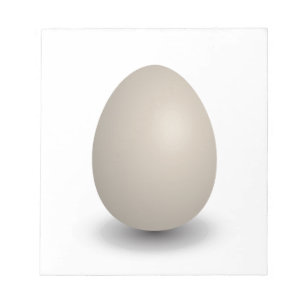 the perfect egg notepad