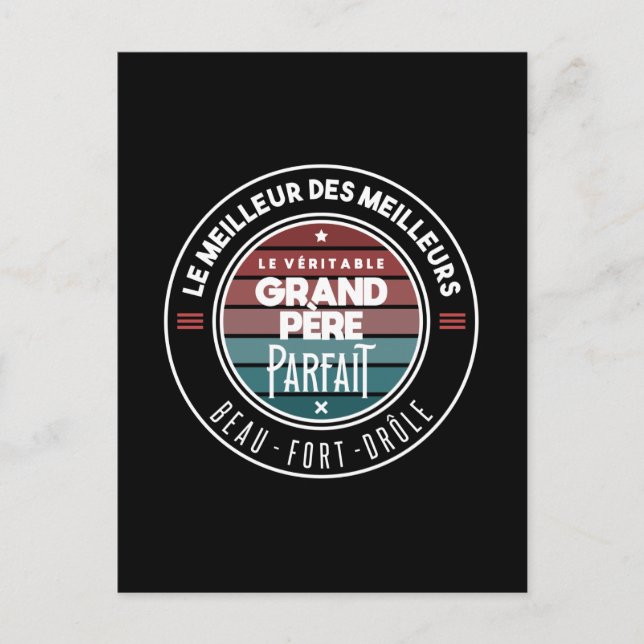 The perfect great grandpa postcard (Front)