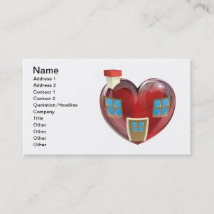 The perfect house concept business card