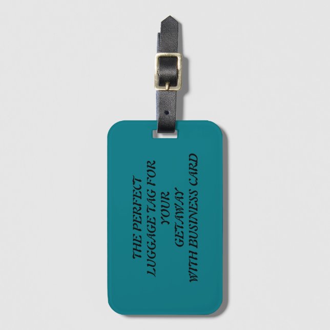 the perfect luggage tag with business card slot (Front Vertical)
