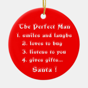The Perfect Man-circle ornament