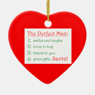 The Perfect Man-heart ornament