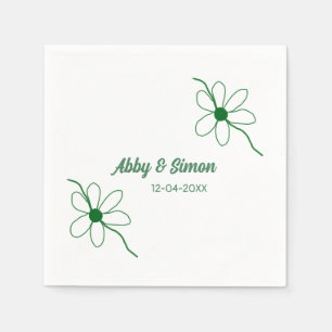 The perfect match add couple name date texture yea napkin