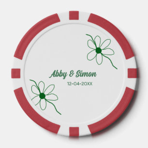 The perfect match add couple name date texture yea poker chips