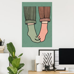 The Perfect Match Couple Poster Happy Feet Wall Ar