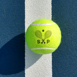 The Perfect Match Custom Name Logo Monogram Tennis Balls