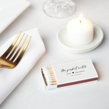 The perfect match Elegant wedding favours