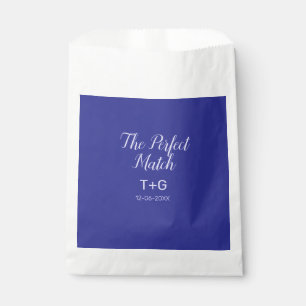The perfect match royal blue luxury add couple nam favour bags