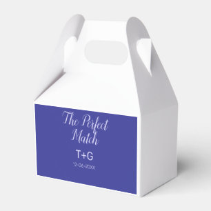 The perfect match royal blue luxury add couple nam favour box