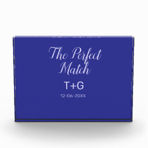 The perfect match royal blue luxury add couple nam photo block
