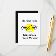 The Perfect Match Tennis Themed Wedding