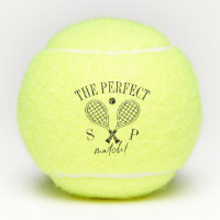 The Perfect Match Wedding Couple Logo Custom Name