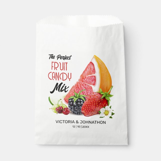 The Perfect Mix Fruit Thank You Favour Bags (Front)