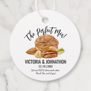 The Perfect Mix Nuts Thank You   Wedding Treat Favour Tags
