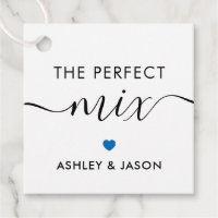 The Perfect Mix Spice or Trail Mix Gift Tag, Blue