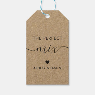 The Perfect Mix Spice or Trail Mix Gift Tag, Kraft Tags