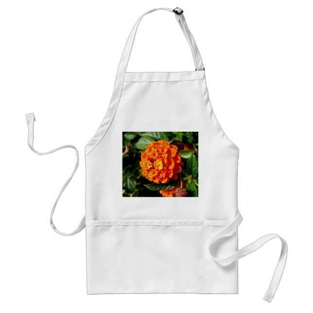 The Perfect Orange Bloom Standard Apron (Front)