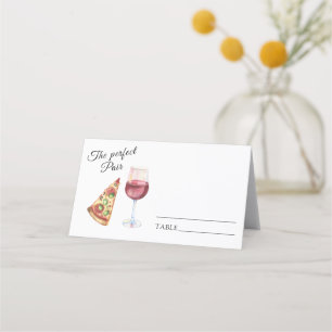 The perfect pair bridal shower - wedding place card