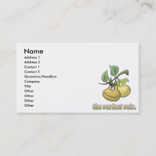 the perfect pair pears business card