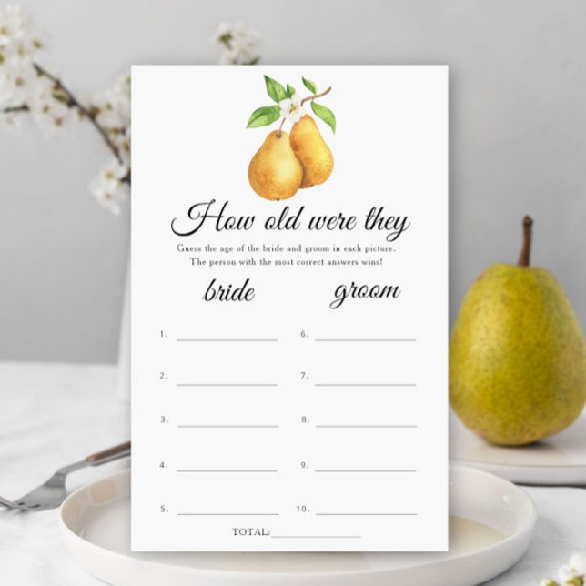 The perfect pair pears How old were they bridal (Creator Uploaded)