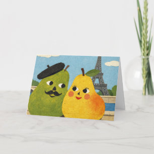 The Perfect Pear Greeting Card.  Card