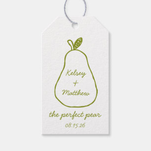 "The Perfect Pear" Whimsical Chic Wedding Shower  Gift Tags