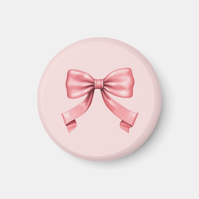 The Perfect Pink Bow Magnet (Front)
