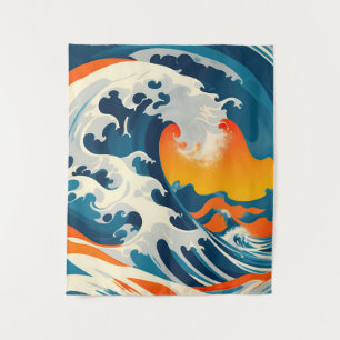 The Perfect Vintage Japanese Wave Tapestry
