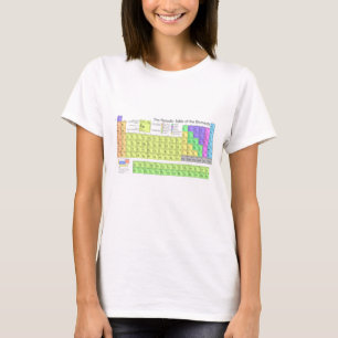 The period elements colourful table T-Shirt