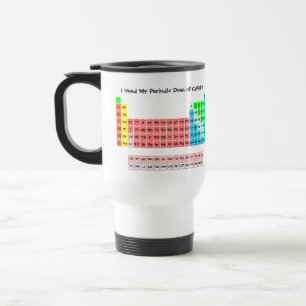The Periodic Table (Handwritten Style) Travel Mug