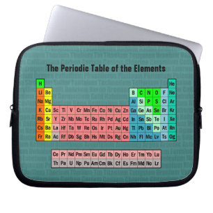 The Periodic Table of the Elements Laptop Sleeve