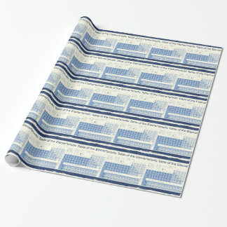 The Periodic Table Of The Elements Wrapping Paper