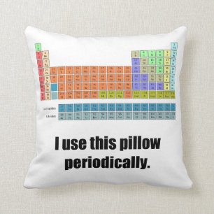 The Periodic Throw Pillow