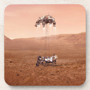 The Perseverance Rover Landing Safely On Mars. Coaster