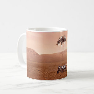 The Perseverance Rover Landing Safely On Mars. Coffee Mug