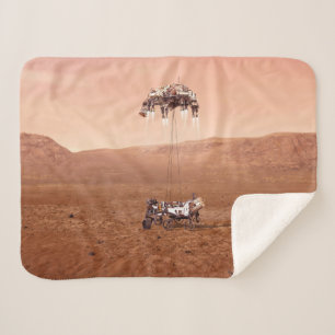 The Perseverance Rover Landing Safely On Mars. Sherpa Blanket