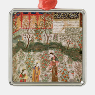 The Persian Prince Humay Meeting the Chinese Metal Tree Decoration