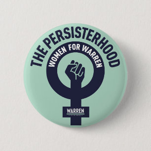 The Persisterhood - Women for Warren 6 Cm Round Badge