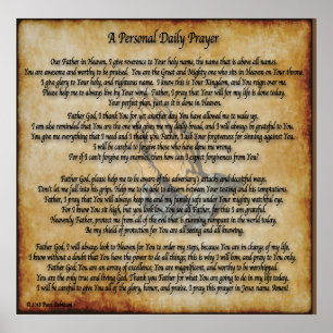 The Personal Daily Prayer Poster 24X24