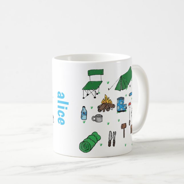 The personalised Camping Mug for Every Outdoor (Front Right)