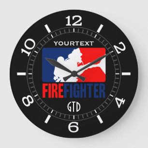The Personalized Firefighter Headliner Dial on a Large Clock