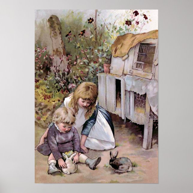 "The Pet Rabbit" Vintage Poster (Front)