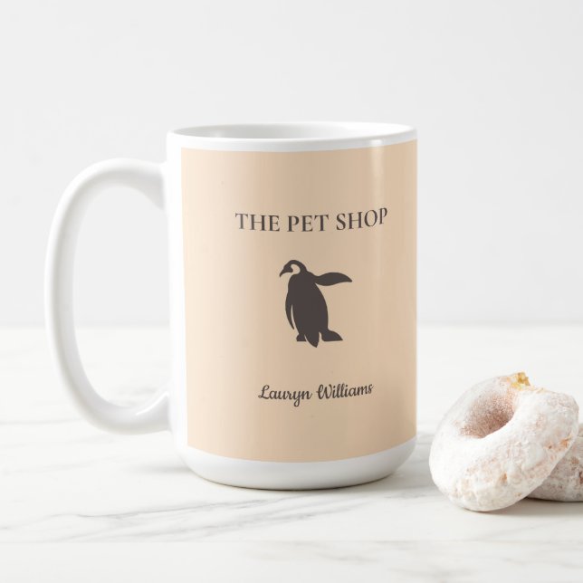 The pet shop cute penguin coffee mug (With Donut)