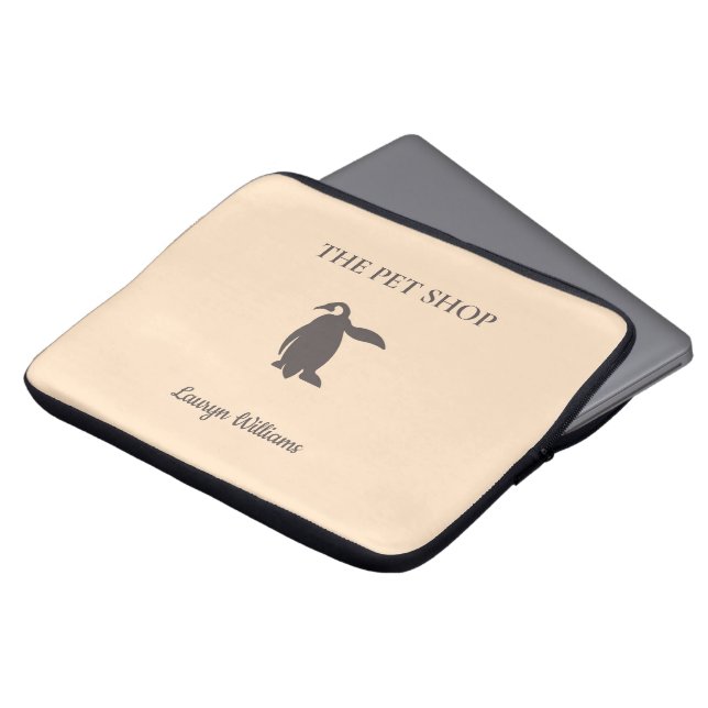 The pet shop cute penguin laptop sleeve (Front Top)