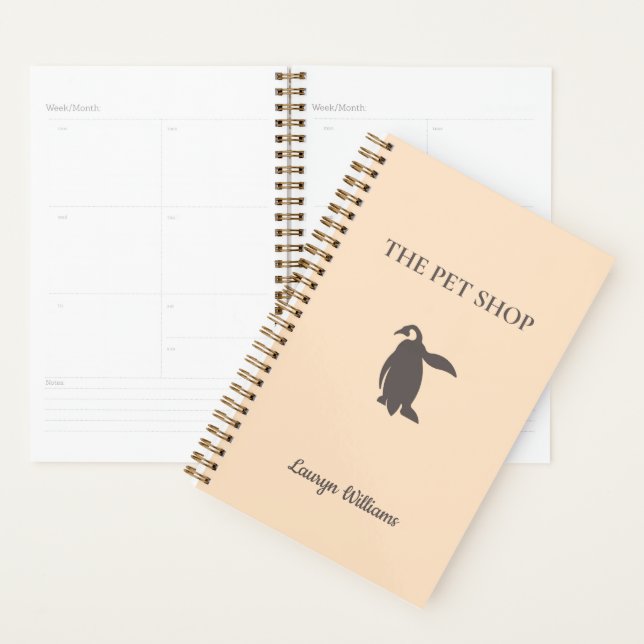 The pet shop cute penguin planner (Display)